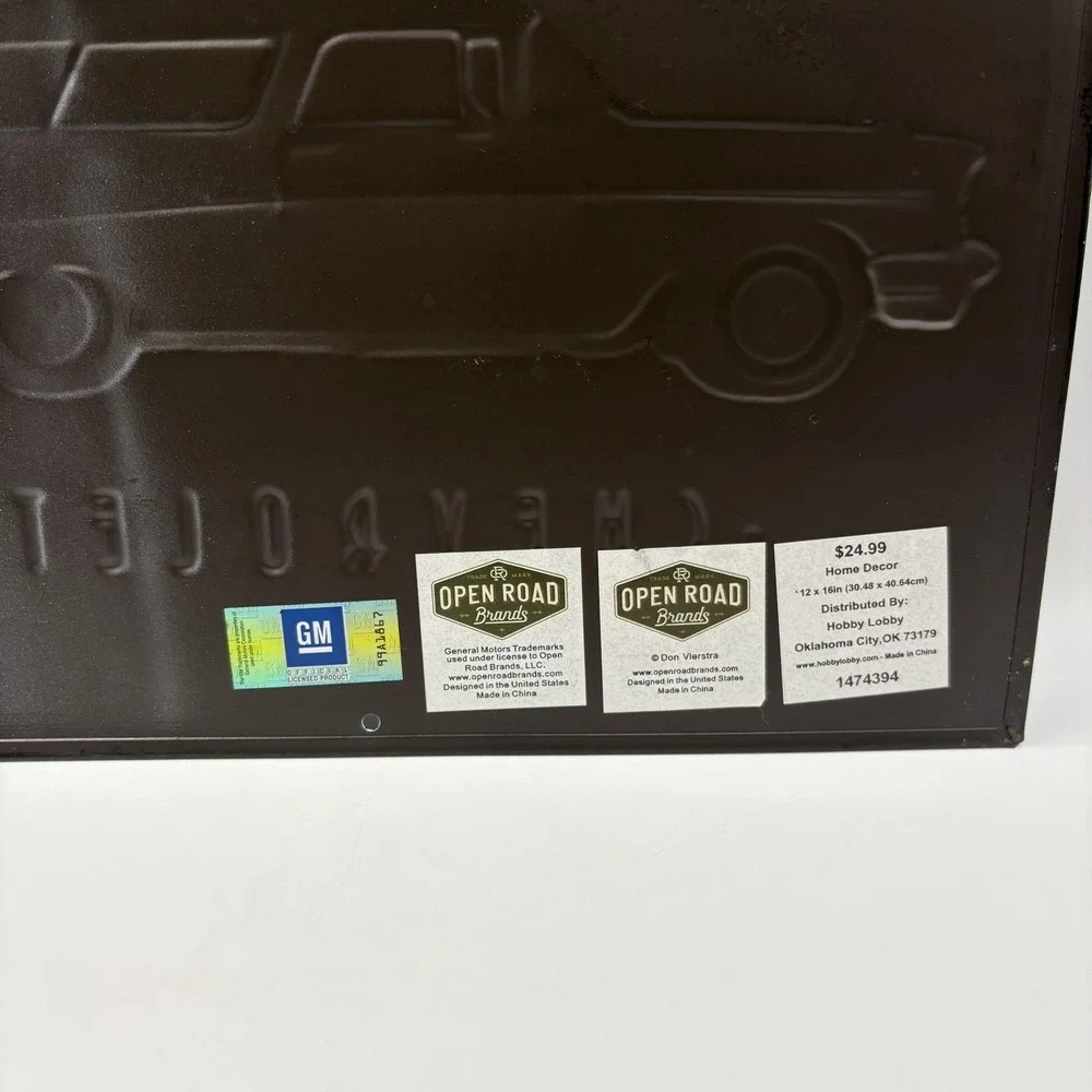 Open Road Brands Chevrolet Nomads Metal Wall Sign 12x16 Garage‎ Decor Retro